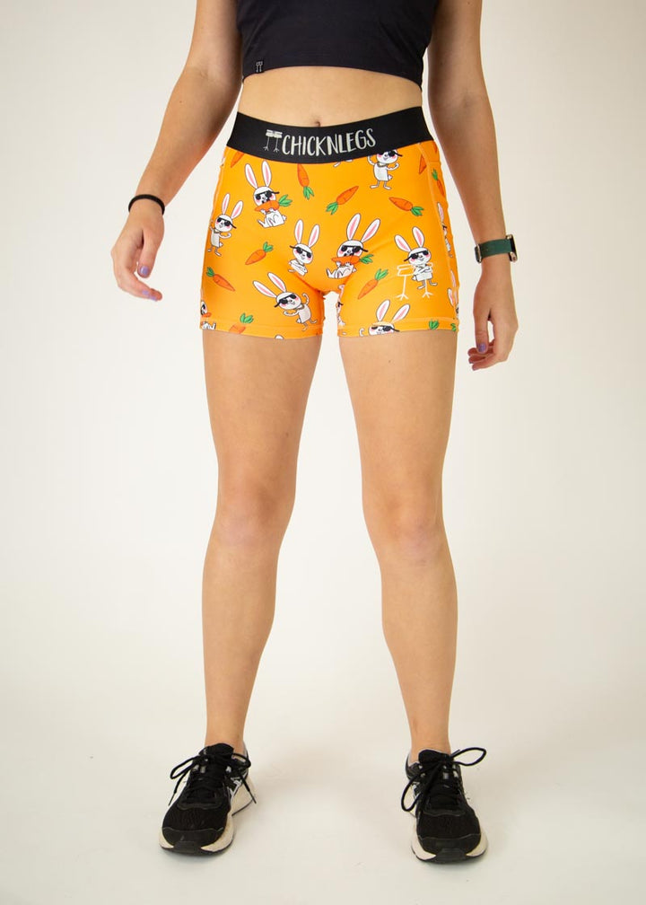 Women's Bad Bunny 3" 2-Pocket Compression Shorts - ChicknLegs
