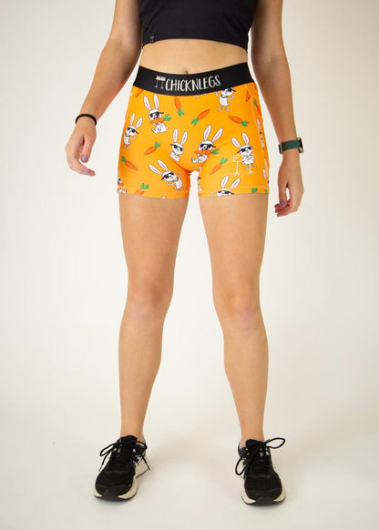 Women's Bad Bunny 3" 2-Pocket Compression Shorts - ChicknLegs