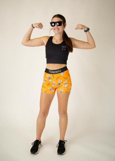Women's Bad Bunny 3" 2-Pocket Compression Shorts - ChicknLegs