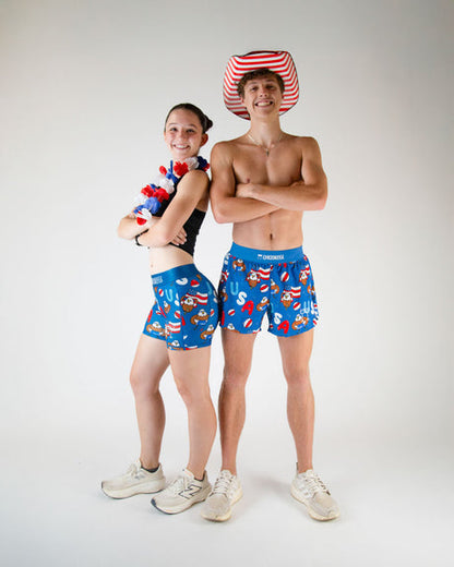 Men's Pool Party 4" Half Split Shorts - ChicknLegs