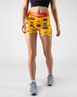 Women's Traffic Cones 3" 2-Pocket Compression Shorts (Orange)  - ChicknLegs
