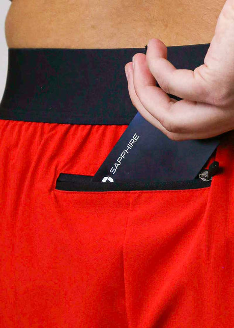 Women's Red 1.5" Split Shorts - ChicknLegs