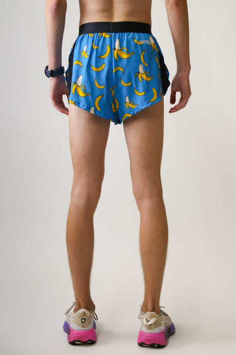 Men's Blue Bananas 2" Half Split Shorts - ChicknLegs Triathlete Store