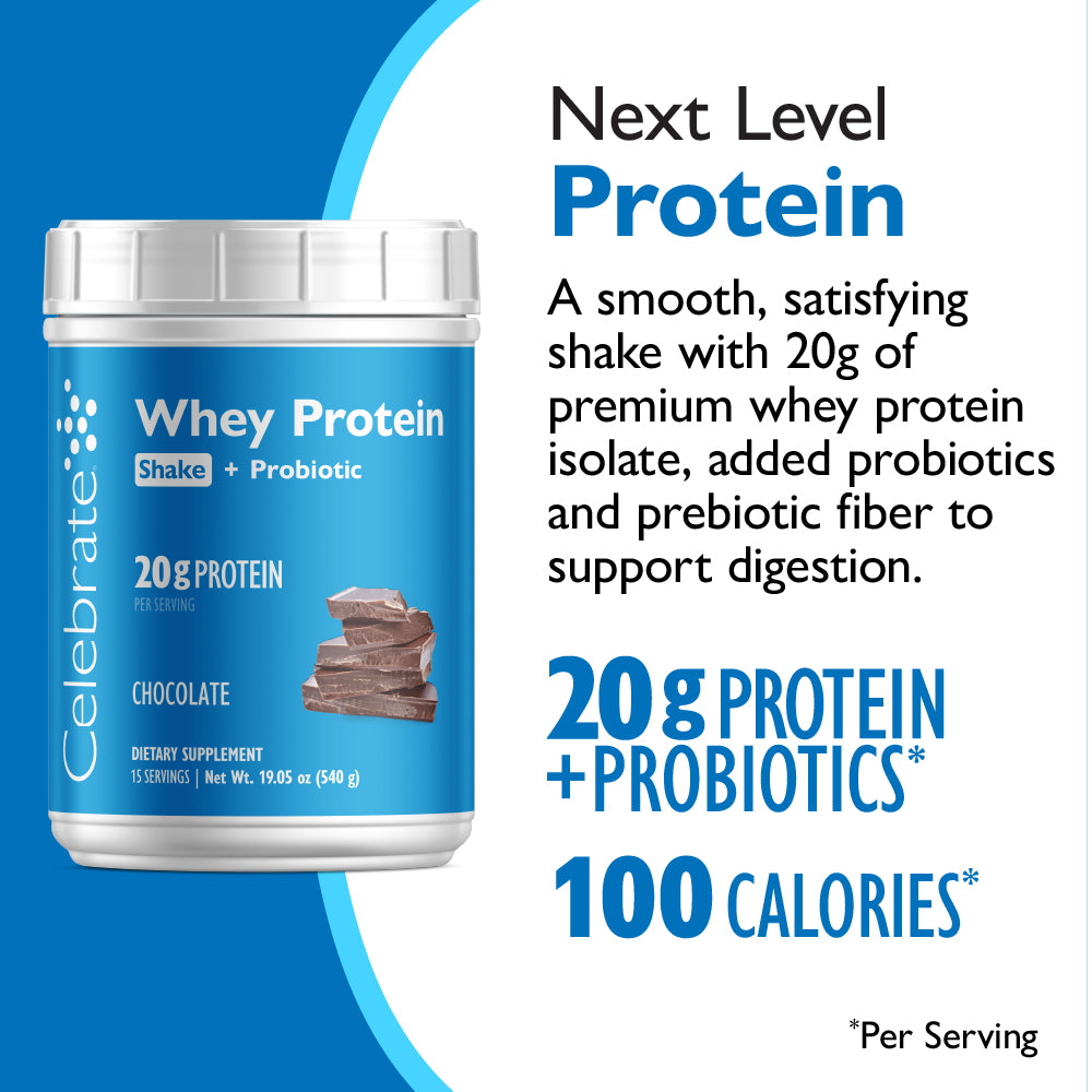 Celebrate® Whey Protein Shake + Probiotic