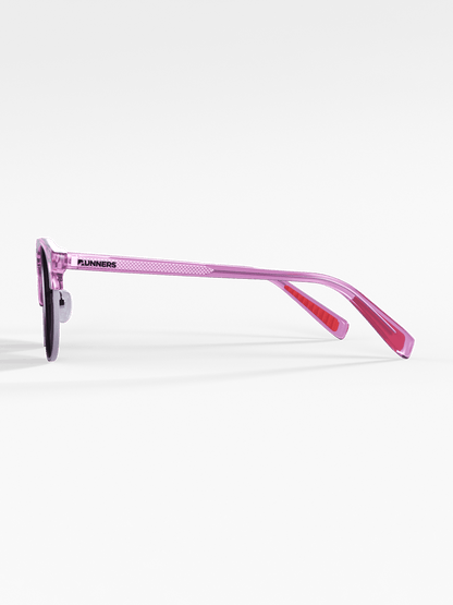 Clear Lilac Semi Rimless - Runner's Athletics - The Track and Field Store