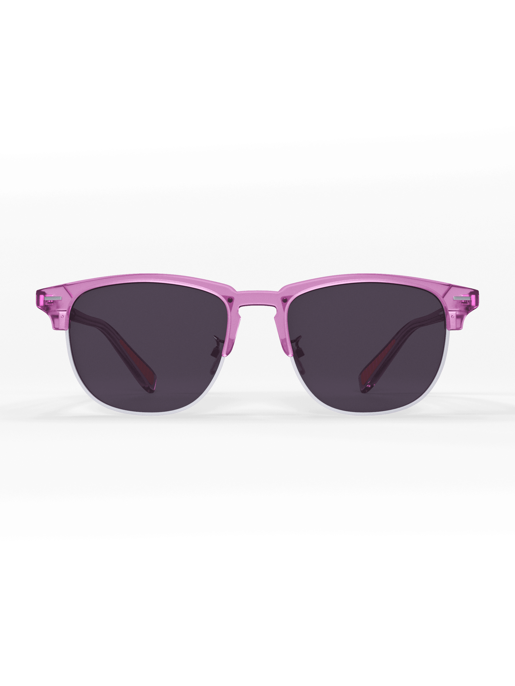 Clear Lilac Semi Rimless - Runner's Athletics - The Track and Field Store