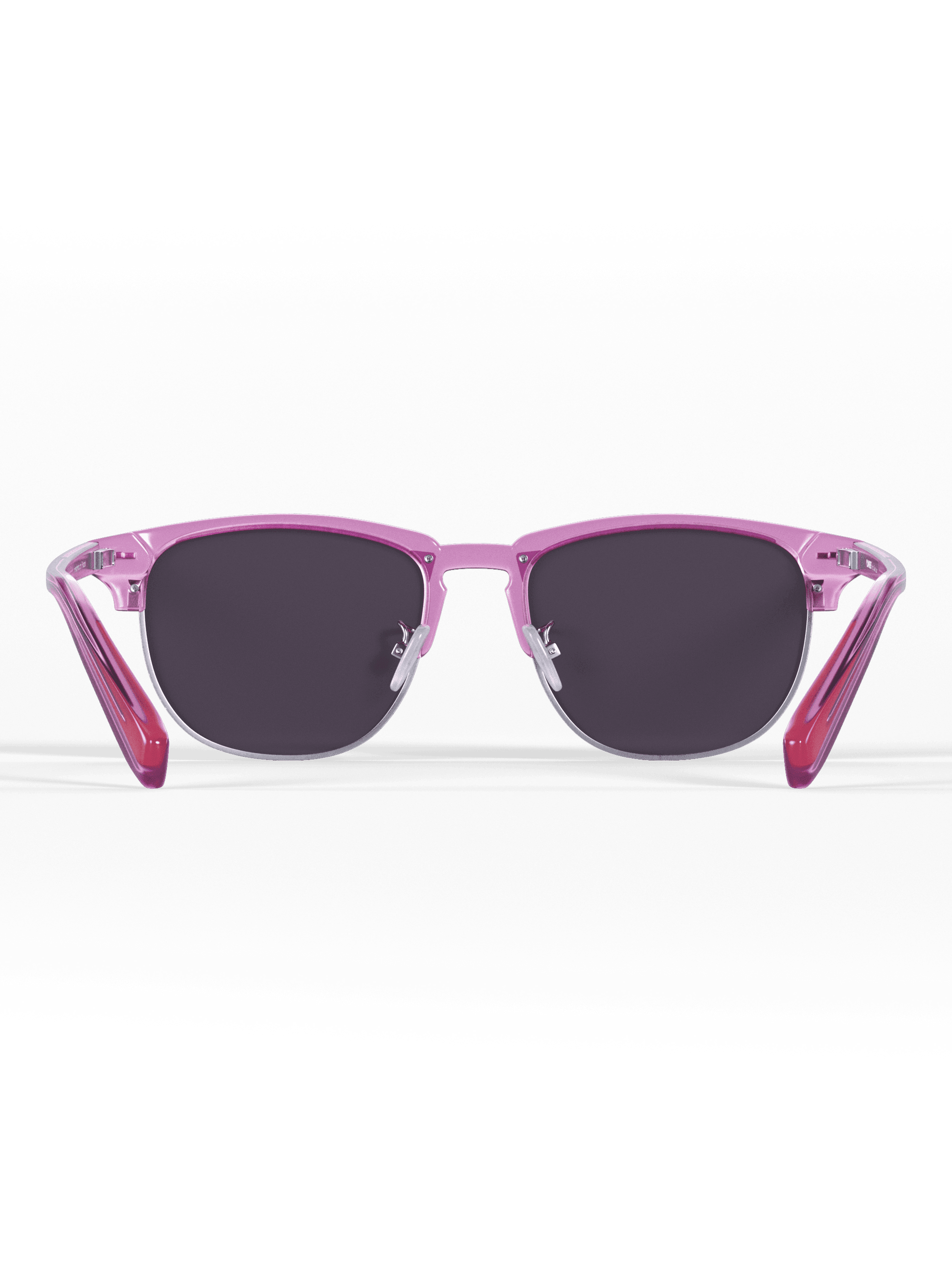 Clear Lilac Semi Rimless - Runner's Athletics - The Track and Field Store