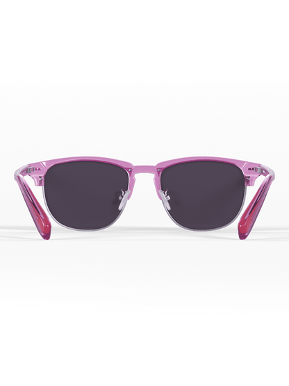 Clear Lilac Semi Rimless - Runner's Athletics - The Track and Field Store