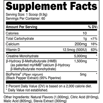 Transparent labs Creatine HMB 60 Servings