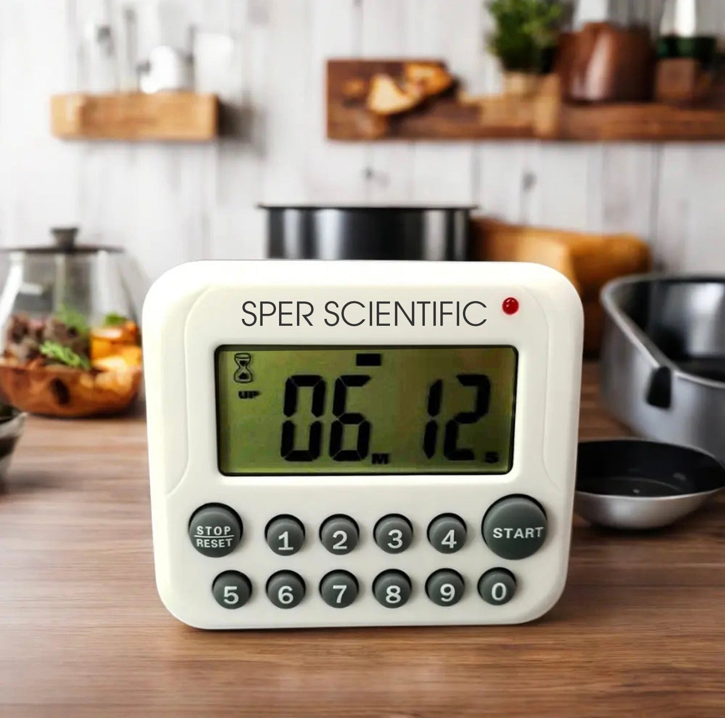 Digital Count Up/Down Timer with Audible & Visual Alarm - Sper Scientific