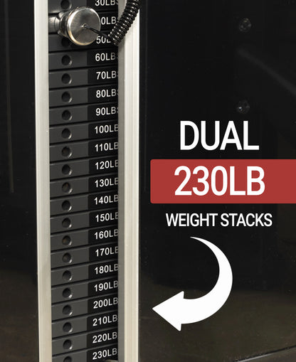 Functional Trainer With Dual 230 lb Weight Stacks - Xmark