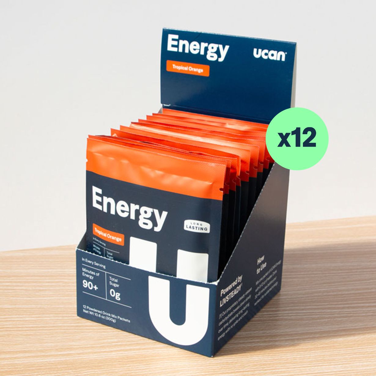 Tropical Orange Energy Powder Packets - UCAN - The Track and Field Store