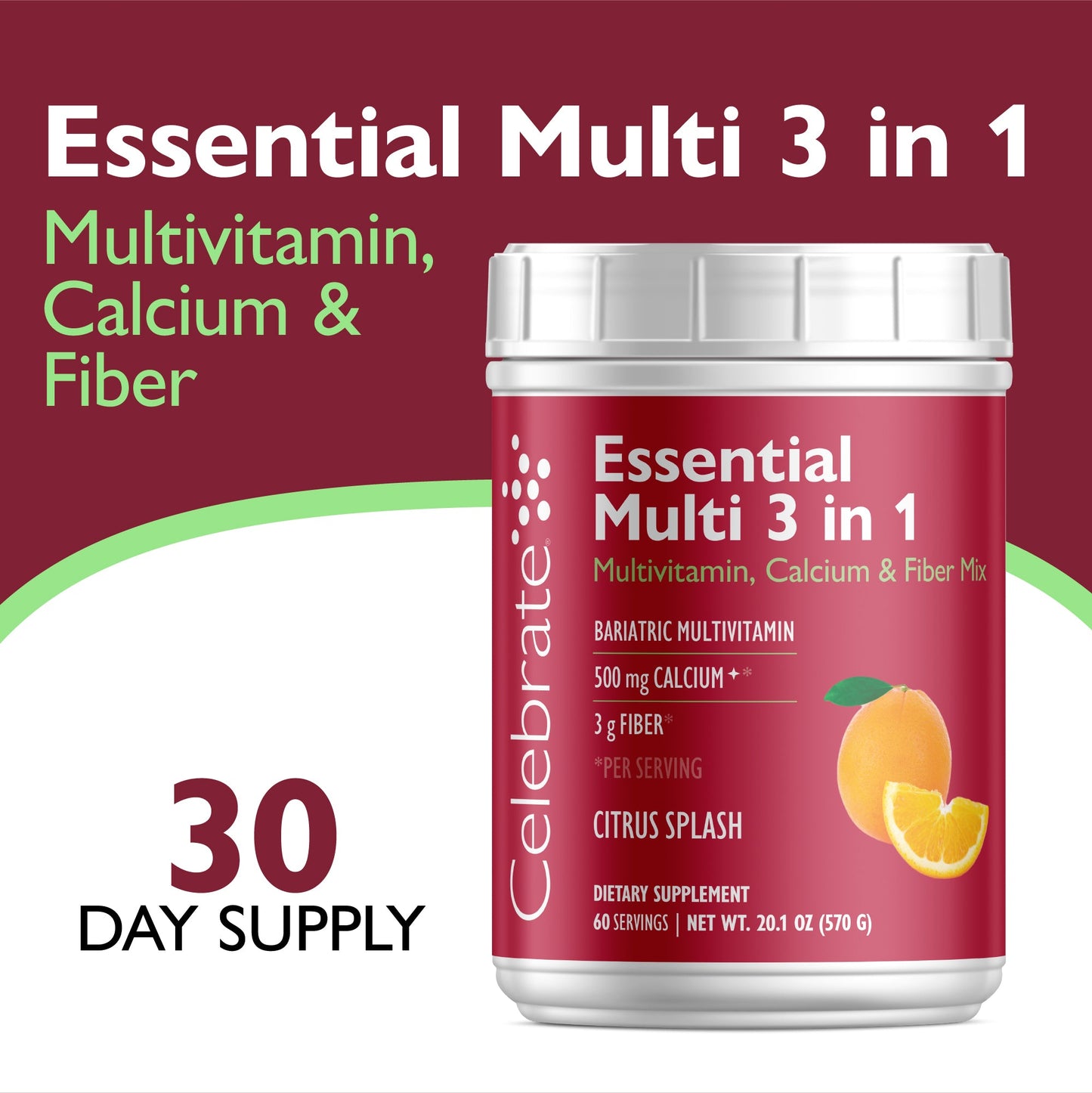 Essential Multi 3 in 1 Multivitamin Drink Powder With Calcium