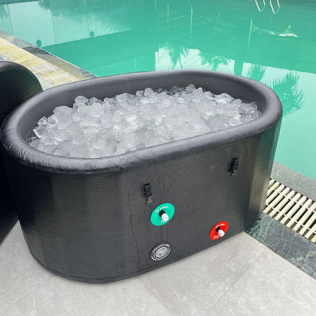 Extra Large Ice Bath Tub X Pro - Water Chiller Compatible Cold Plunge for Athletes RevivPro