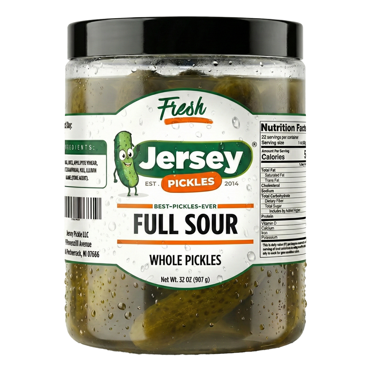Whole Full Sour Pickles