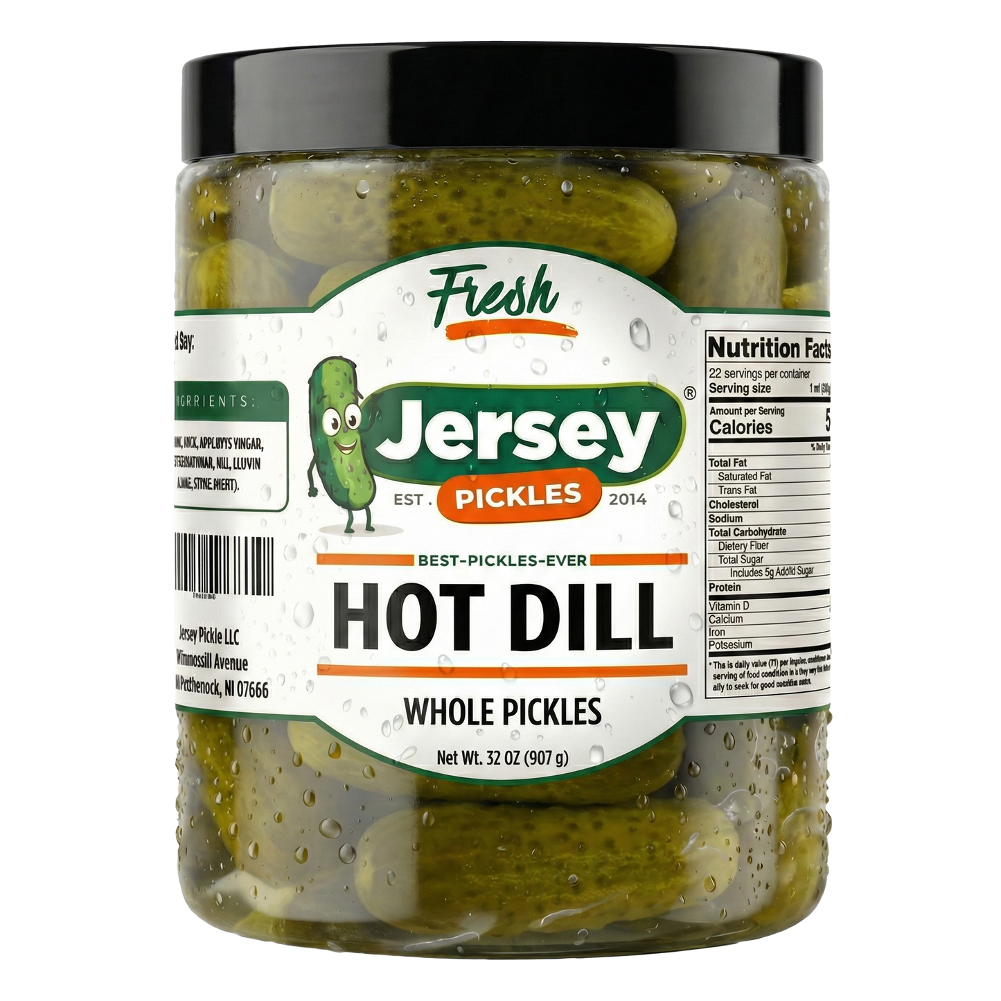 Whole Hot Dill Pickles
