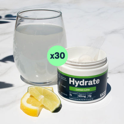 Lemon Lime Hydrate Electrolyte Jar - UCAN - The Track and Field Store