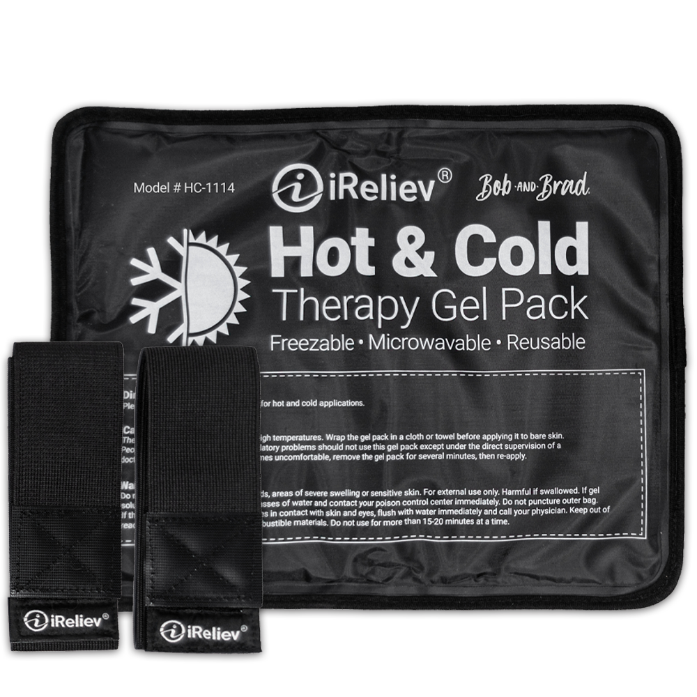 Premium Reusable Hot and Cold Therapy Gel Pack with Securement Straps - The Track and Field Store
