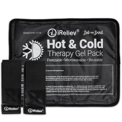 Premium Reusable Hot and Cold Therapy Gel Pack with Securement Straps - The Track and Field Store