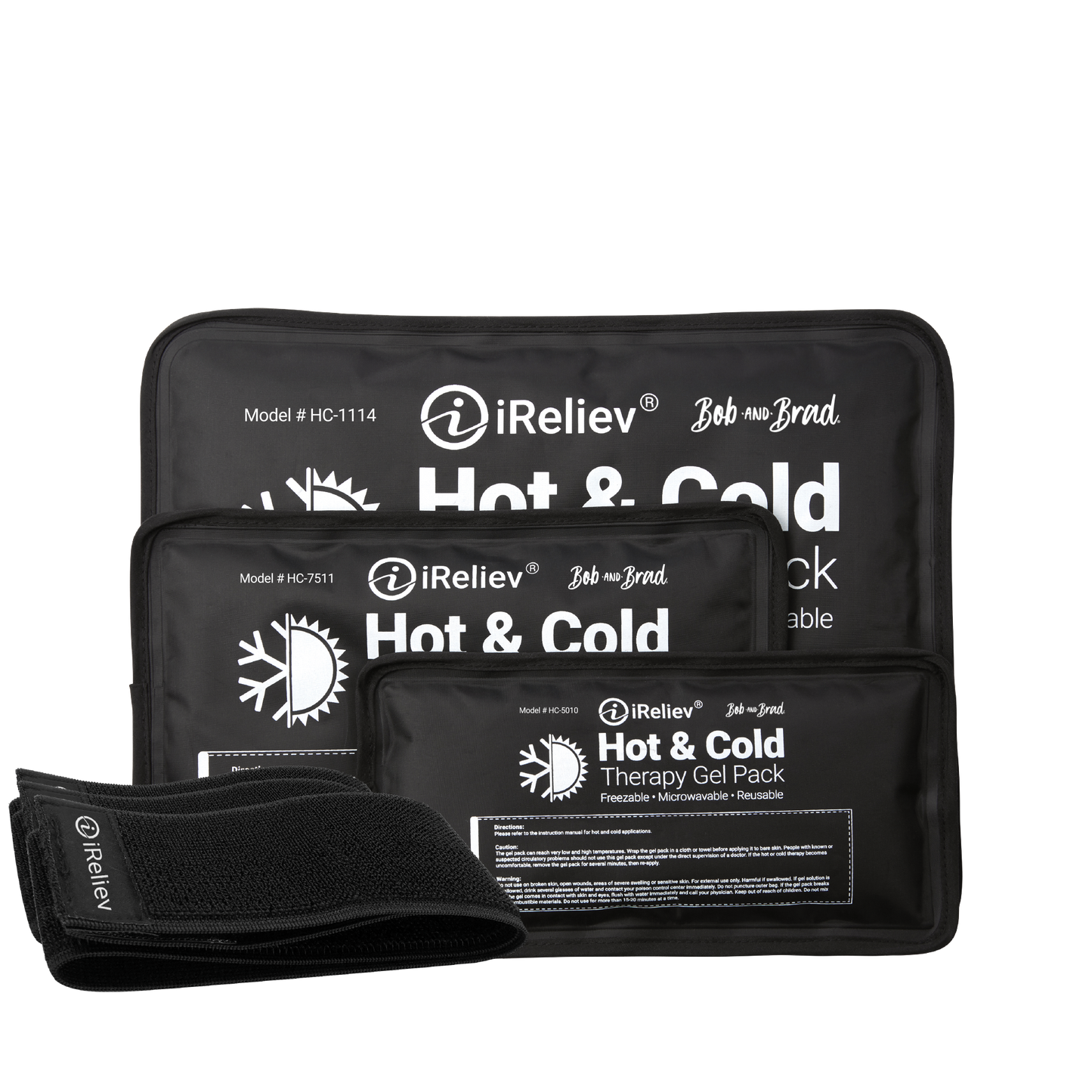 Premium Reusable Hot and Cold Therapy Gel Pack with Securement Straps - The Track and Field Store