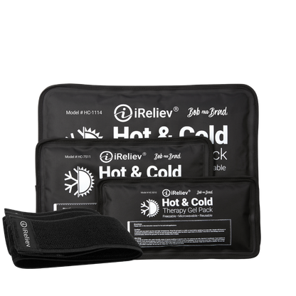 Premium Reusable Hot and Cold Therapy Gel Pack with Securement Straps - The Track and Field Store