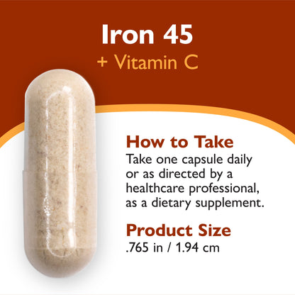 Iron 45 mg + Vitamin C Capsules
