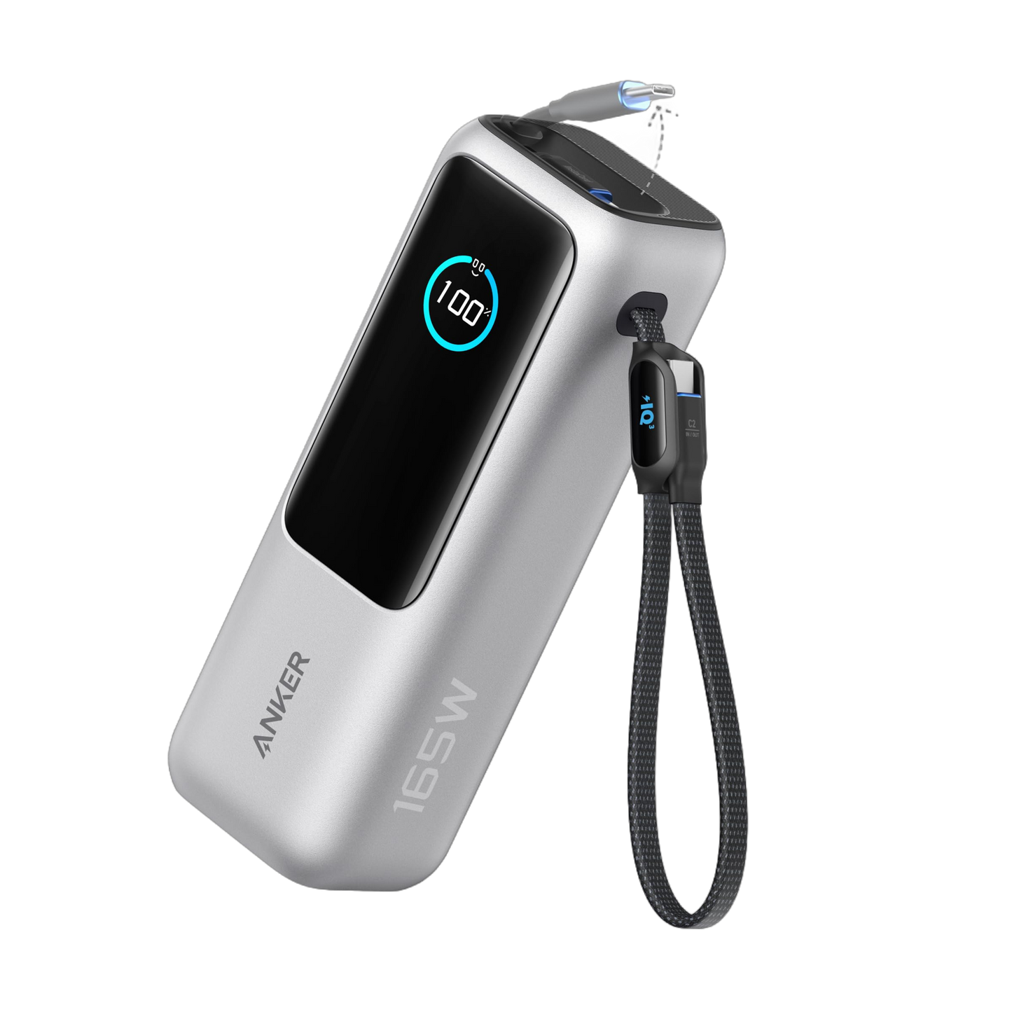 Anker Laptop Power Bank (25K, 165W, Built-In and Retractable Cables) Anker