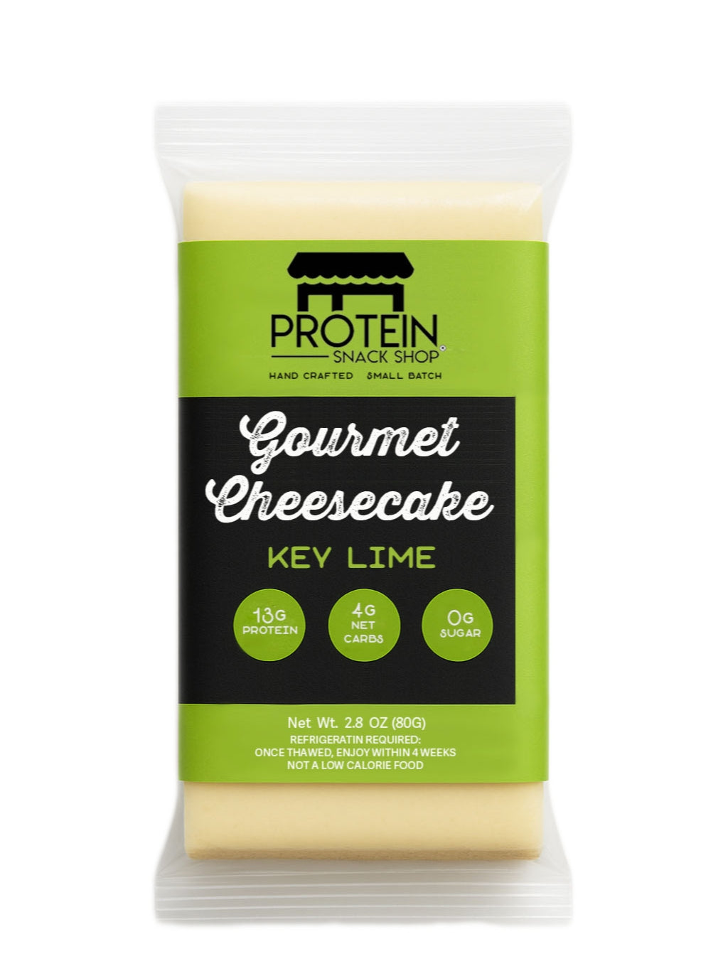 Key Lime Protein Cheesecake, 6-Ct, Low Carb, Gluten-Free, Snack Bar - Protein Snack Shop
