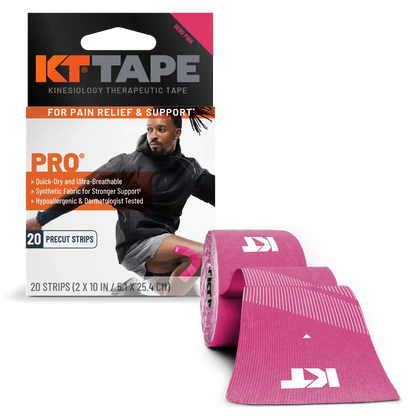 KT Tape Pro® Synthetic Kinesiology Tape – Precut Strips