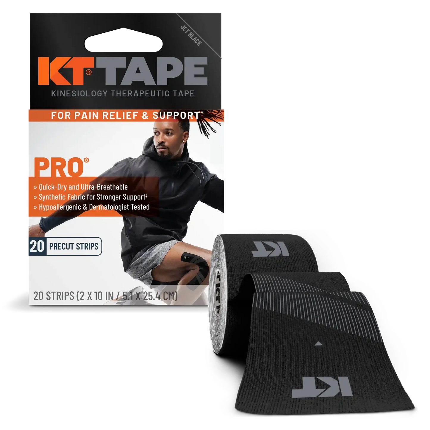 KT Tape Pro® Synthetic Kinesiology Tape – Precut Strips