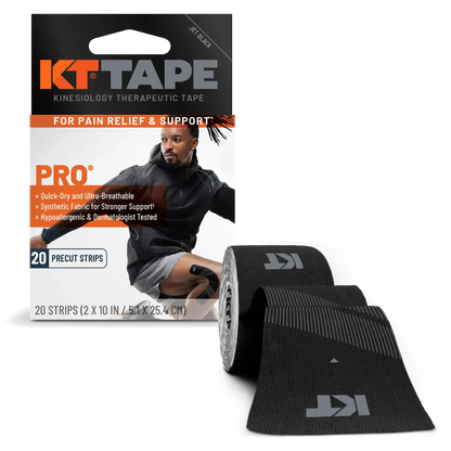 KT Tape Pro® Synthetic Kinesiology Tape – Precut Strips