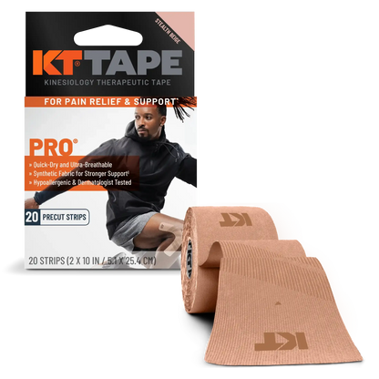 KT Tape Pro® Synthetic Kinesiology Tape – Precut Strips