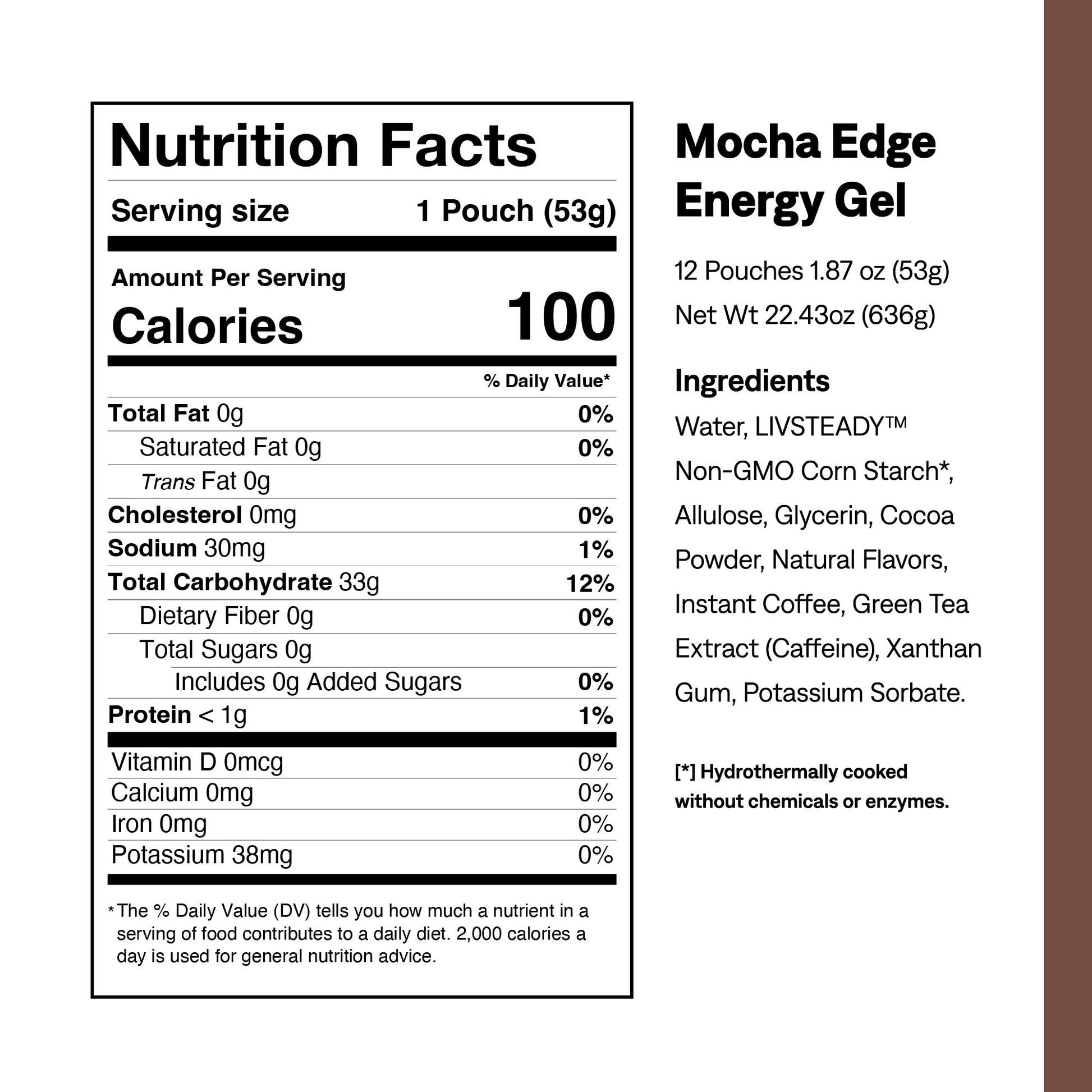 Mocha Edge + Caffeine - UCAN - The Track and Field Store