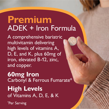 Multi-ADEK Chewable Multivitamin with Iron, Grape