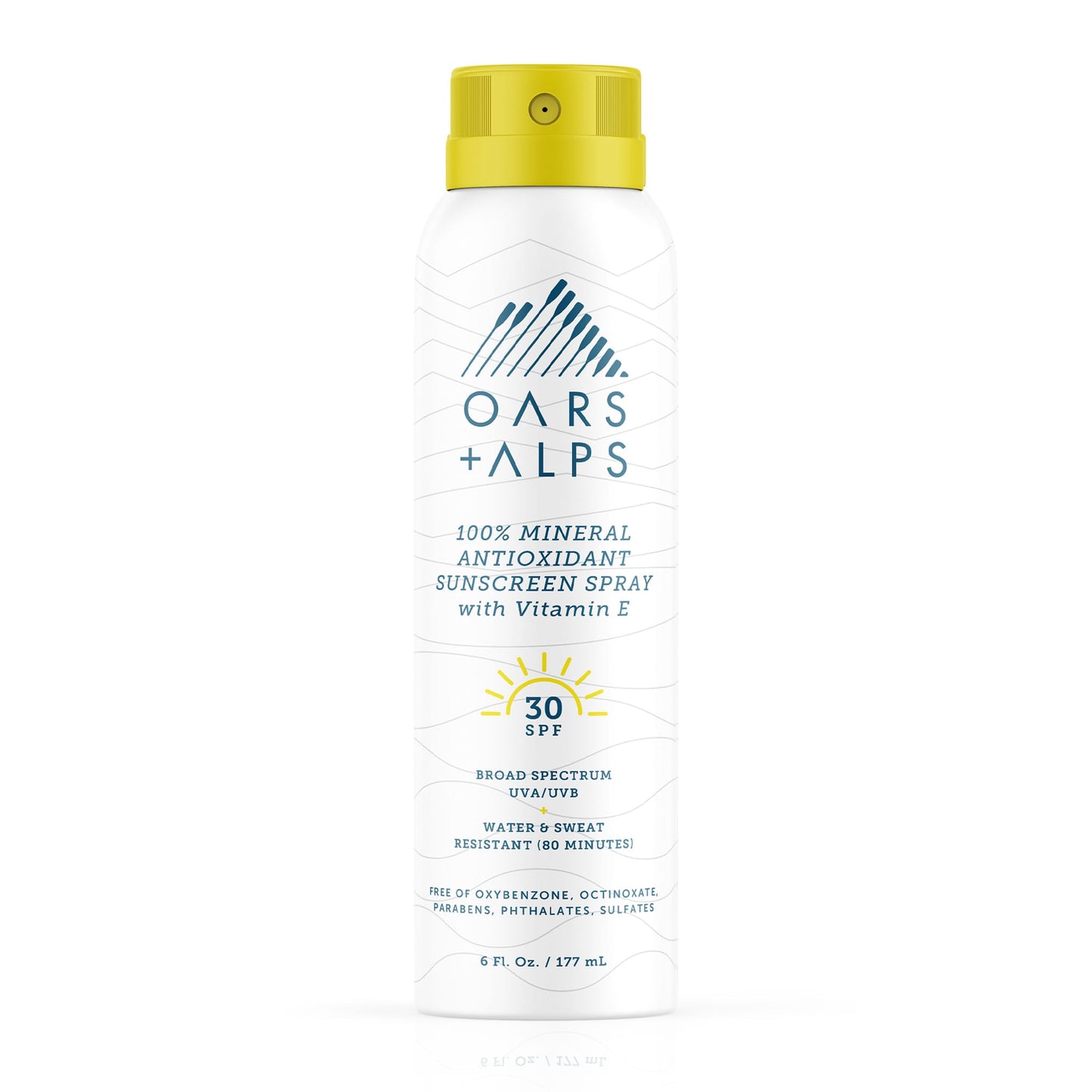 100% Mineral Antioxidant Sunscreen Spray with SPF 30 - Oars + Alps - The Track and Field Store