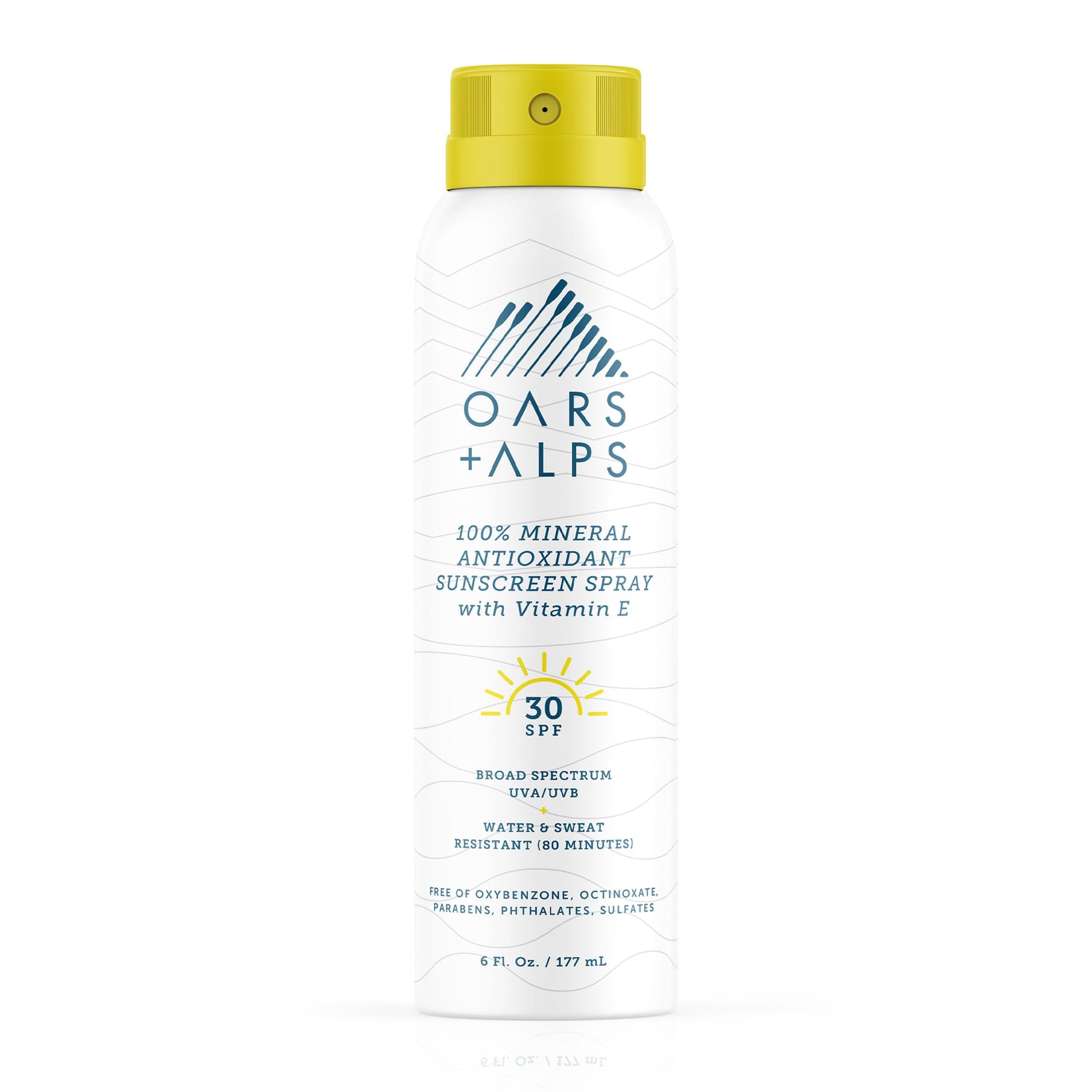 100% Mineral Antioxidant Sunscreen Spray with SPF 30 - Oars + Alps - The Track and Field Store