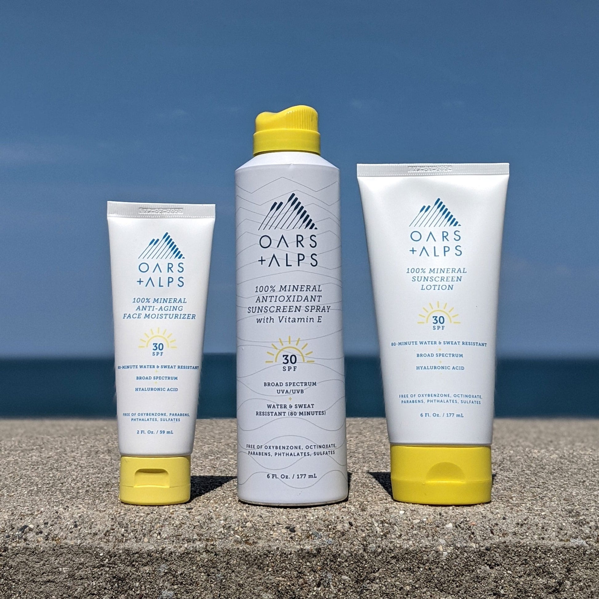 100% Mineral Antioxidant Sunscreen Spray with SPF 30 - Oars + Alps - The Track and Field Store