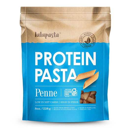 Penne Protein Pasta - 19g Protein & 4g Net Carb, Lupin Pasta, Keto Pasta, Gluten Free, 8 oz. - Wholesome Provisions