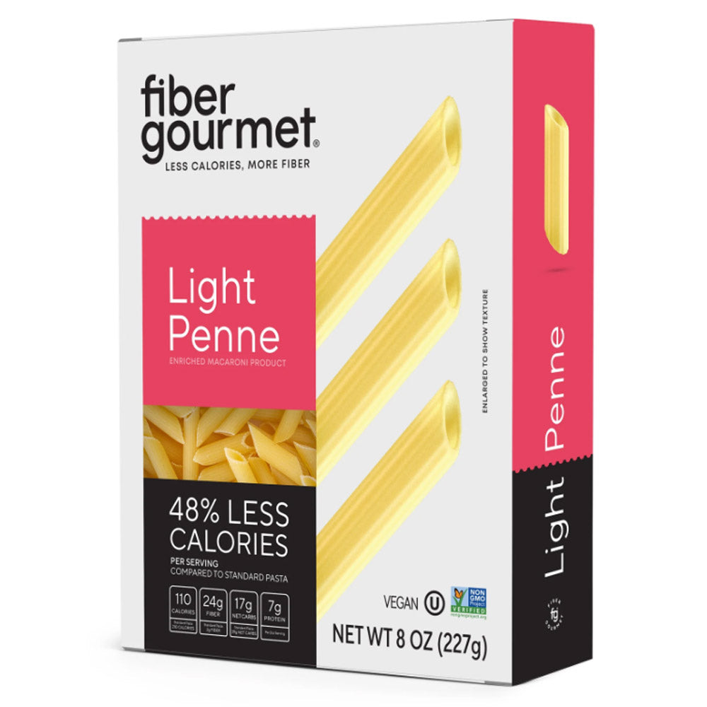 Penne Shaped High Fiber Pasta - Protein Packed, Non GMO, Vegan, Low Calorie - Wholesome Provisions