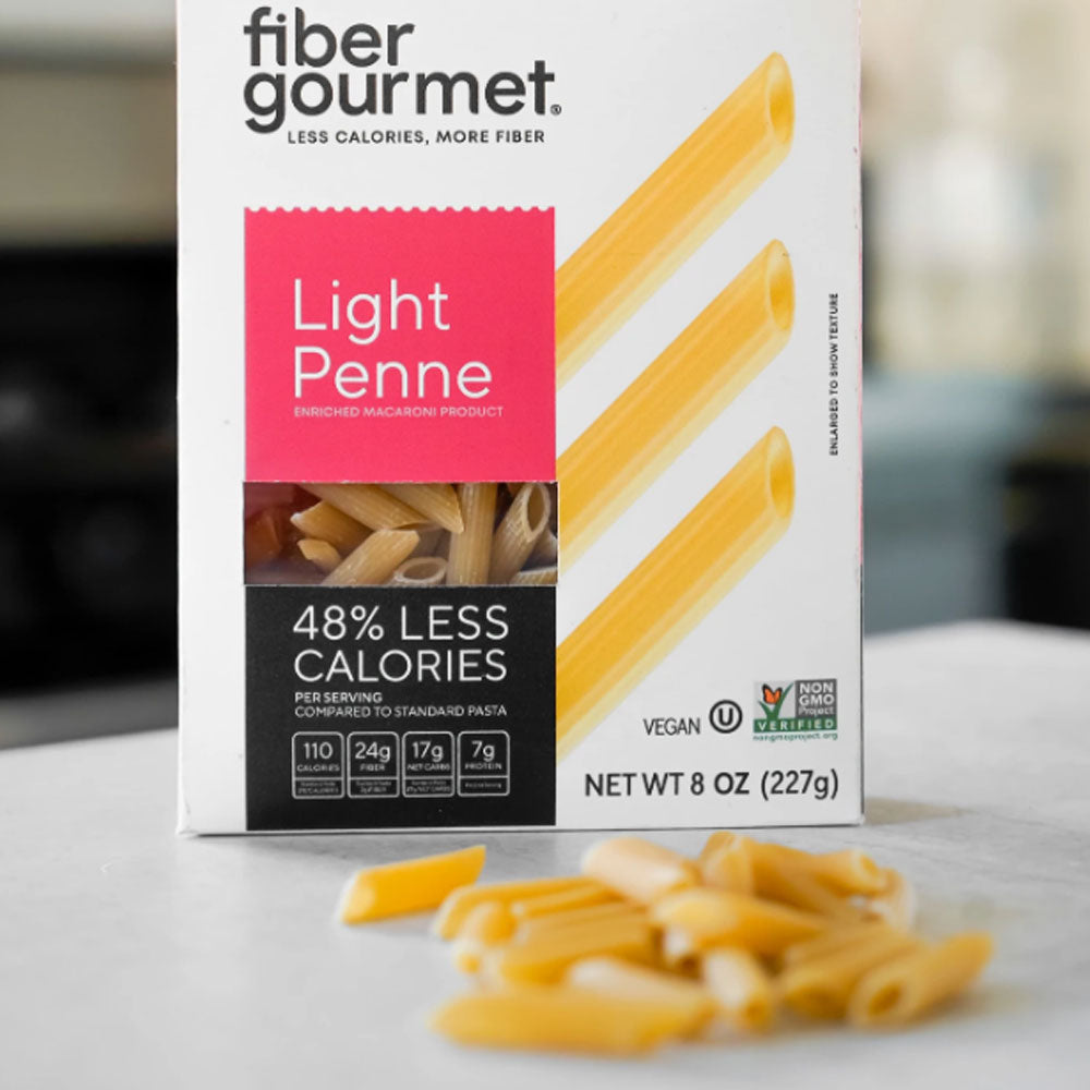Penne Shaped High Fiber Pasta - Protein Packed, Non GMO, Vegan, Low Calorie - Wholesome Provisions