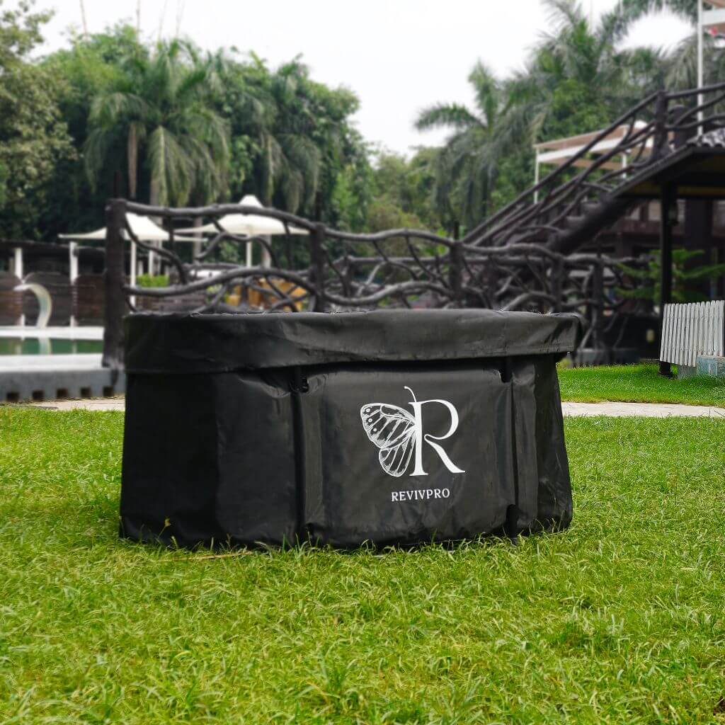 Portable Oval Ice Bath Tub X with Extra Length - Water Chiller Compatible Cold Plunge RevivPro