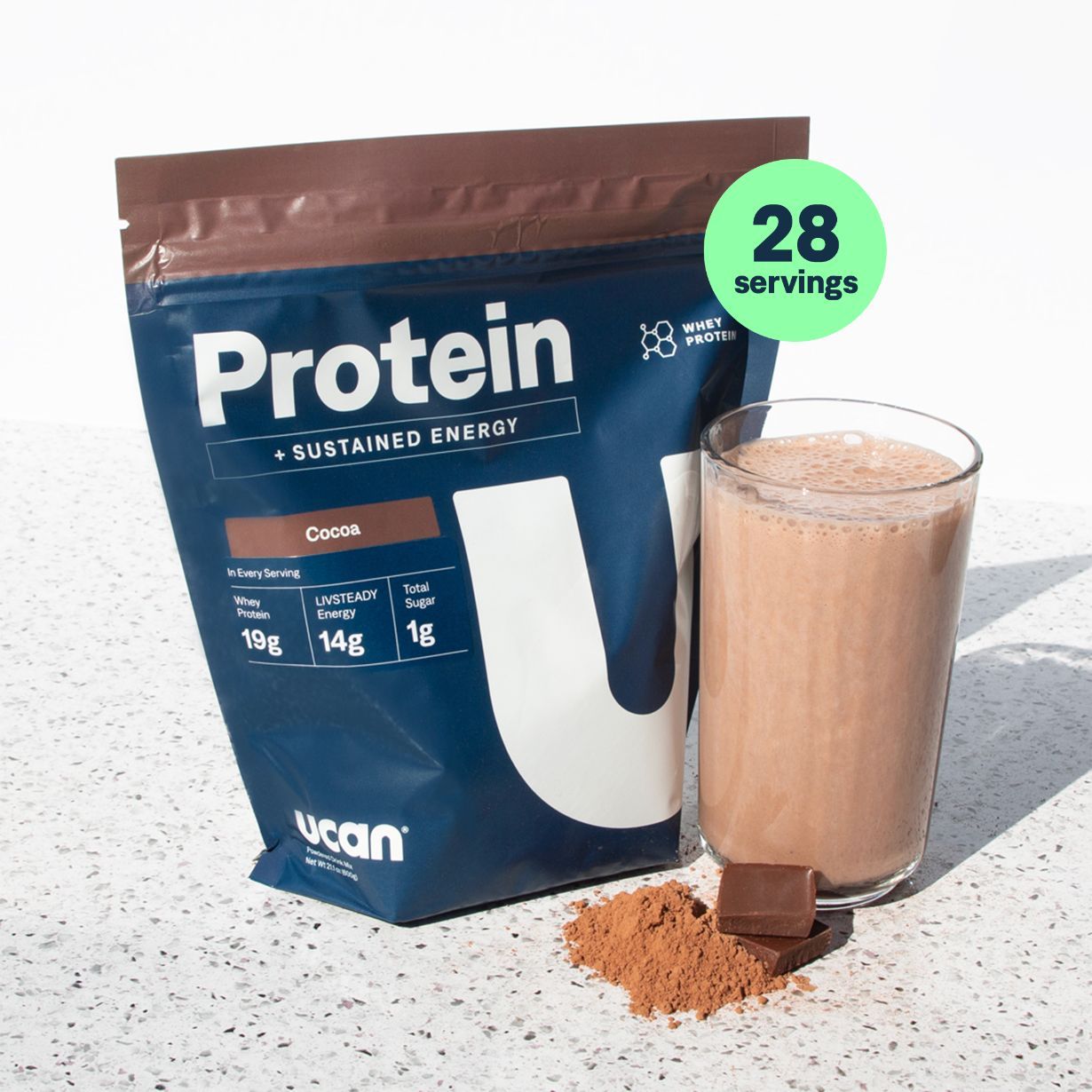 Cocoa Protein + Energy Powder - UCAN - The Track and Field Store