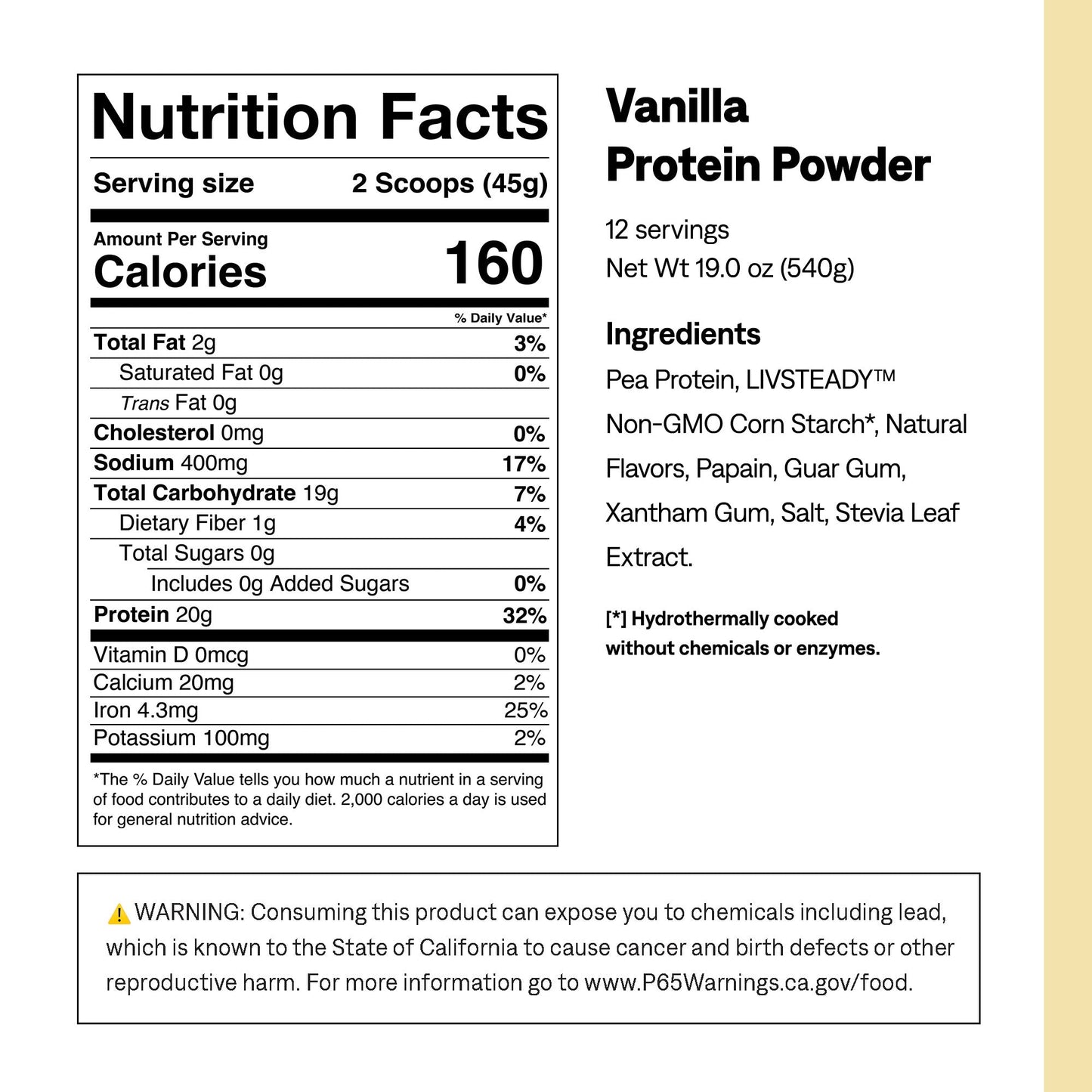 Vanilla Protein + Energy Powder