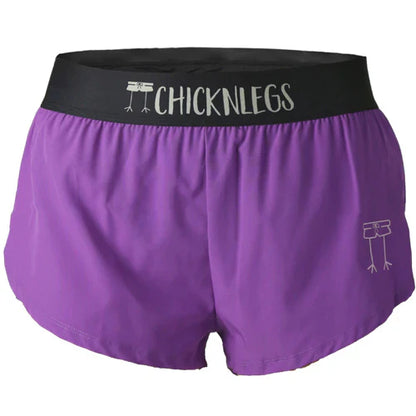 Women's Purple 1.5" Split Shorts - ChicknLegs