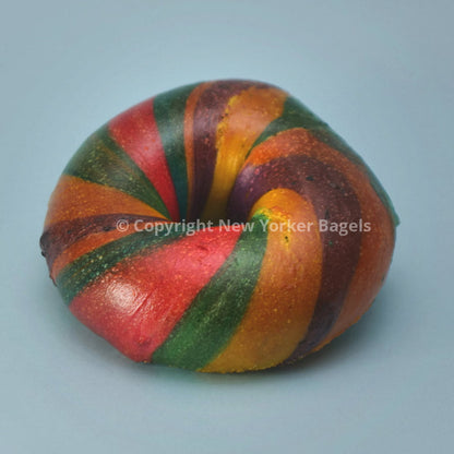 Rainbow Bagels - 2 Dozen