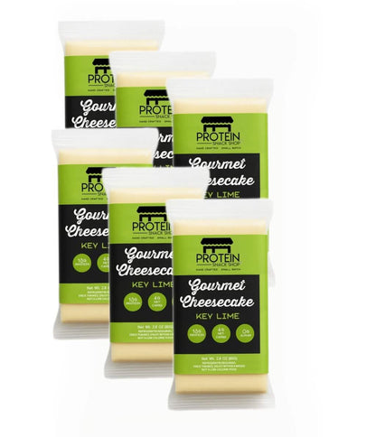 Key Lime Protein Cheesecake, 6-Ct, Low Carb, Gluten-Free, Snack Bar - Protein Snack Shop