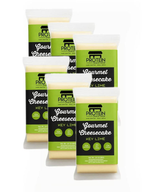 Key Lime Protein Cheesecake, 6-Ct, Low Carb, Gluten-Free, Snack Bar - Protein Snack Shop