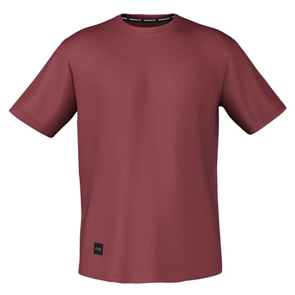 Men's Running Tee- Cabernet- RNNR - The Track and Field Store