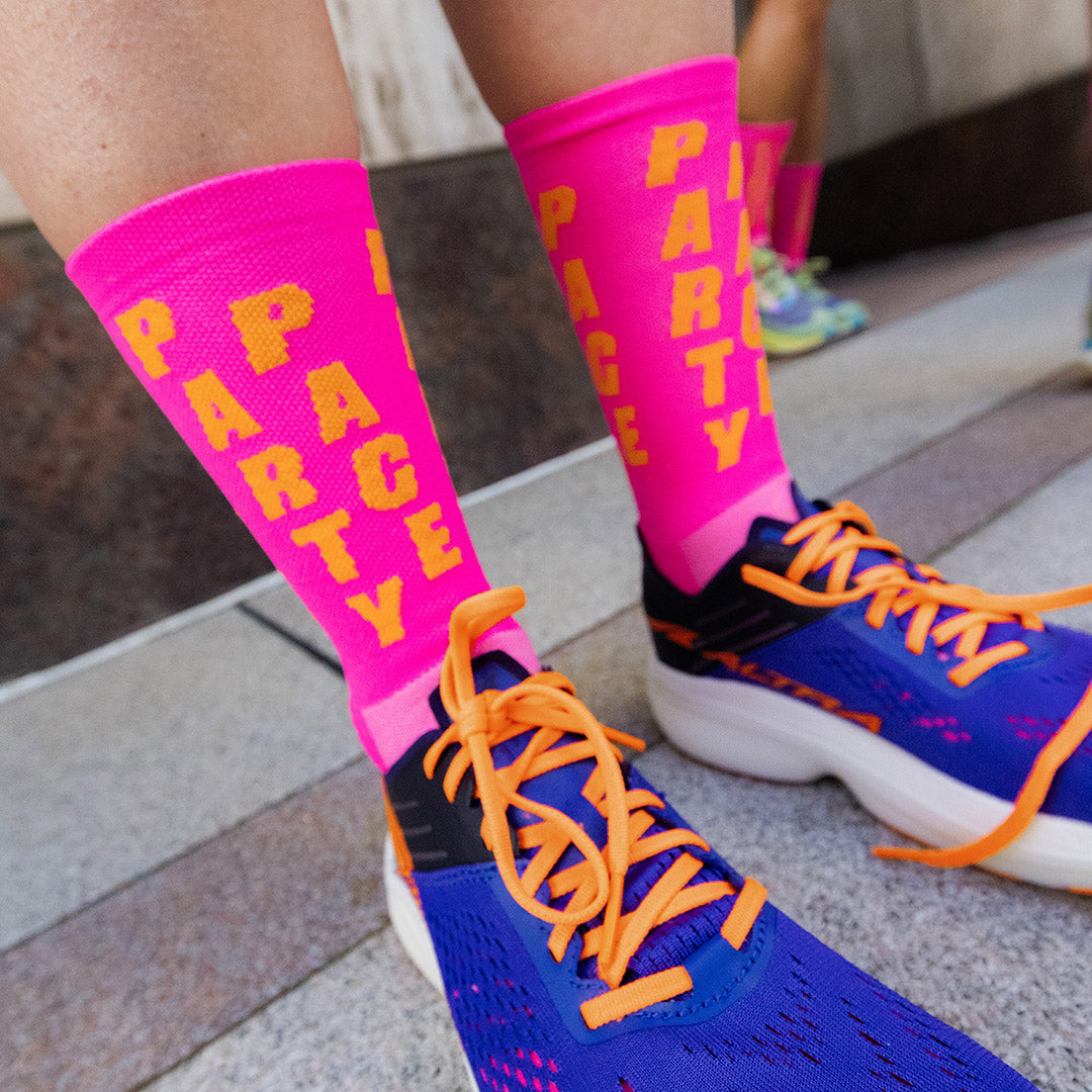 Marathon Sock: Party Pace - RNNR - The Track and Field Store
