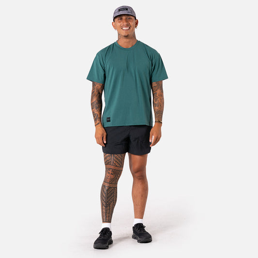 Men's Running Tee- Mallard Green